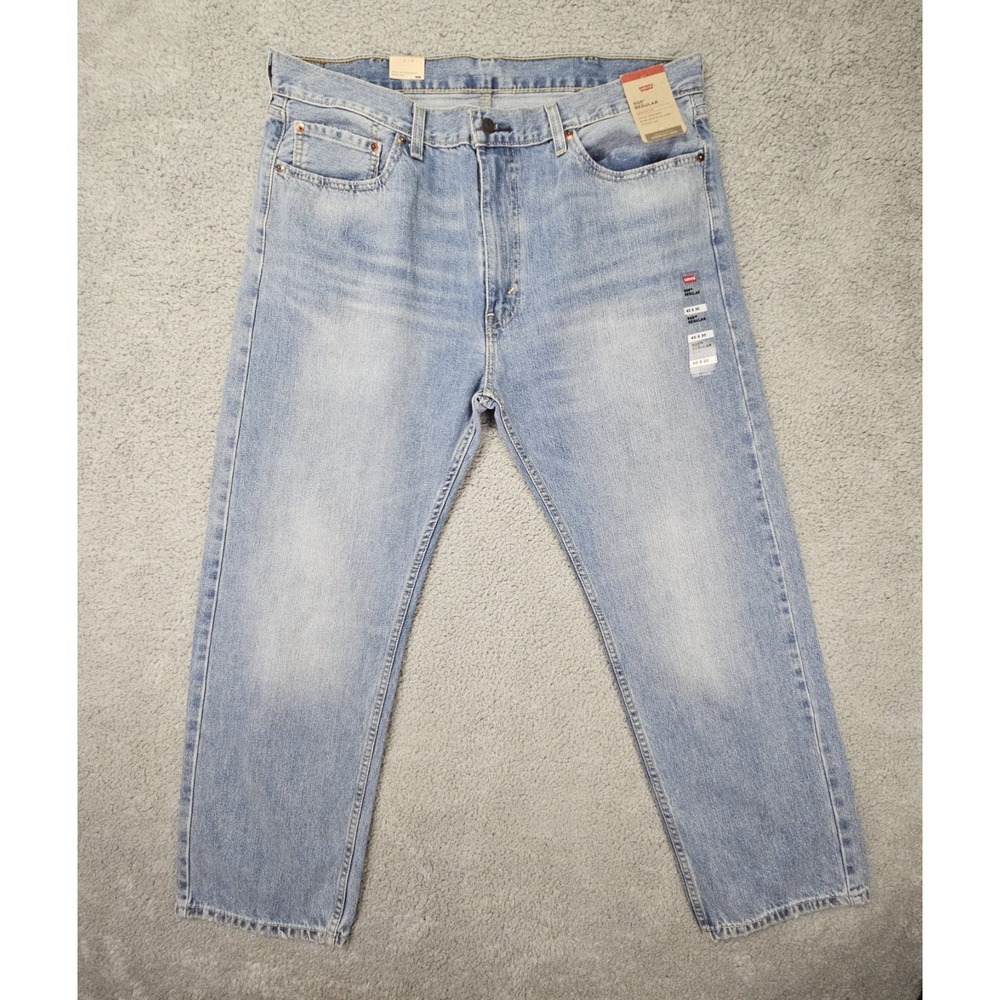 Levi's 505 Regular Fit Jeans Men's Actual 38x30 (Tag 40x30) Light Wash NWT